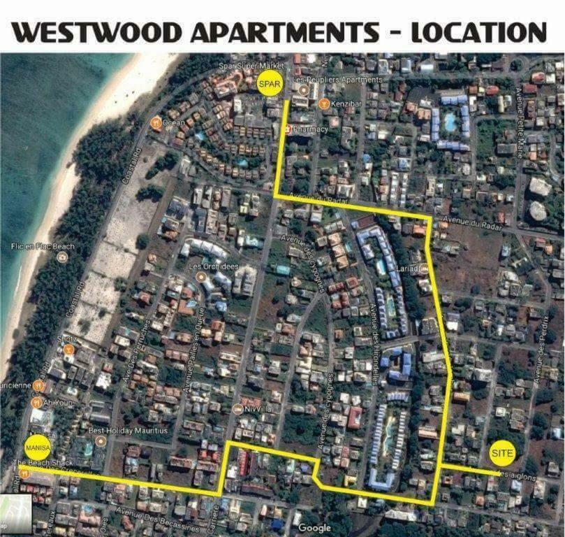 2 Bedroom Flat 15 Mins Walk From Flic En Flac Beach Luaran gambar